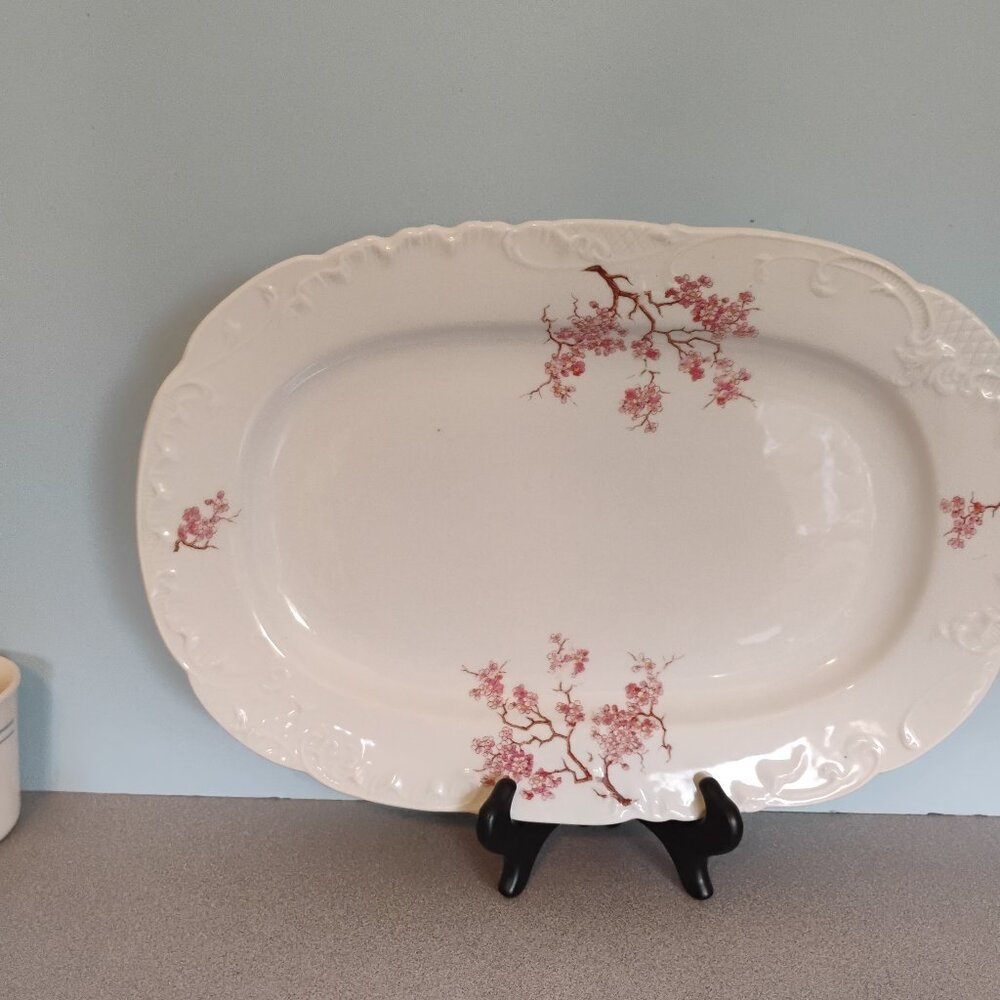 Carlsbad China Austria Porcelain Oblong Platter 16"